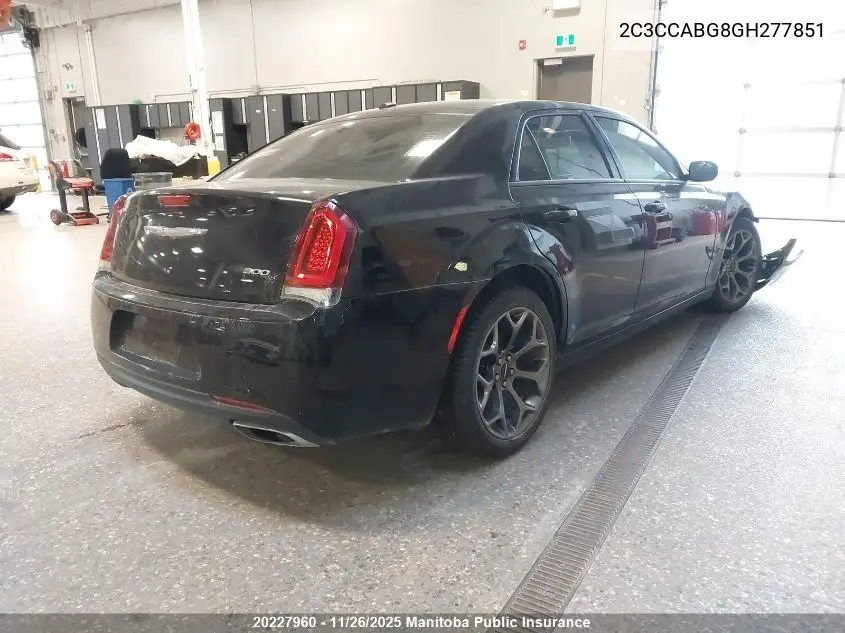 2C3CCABG8GH277851 2016 Chrysler 300 S