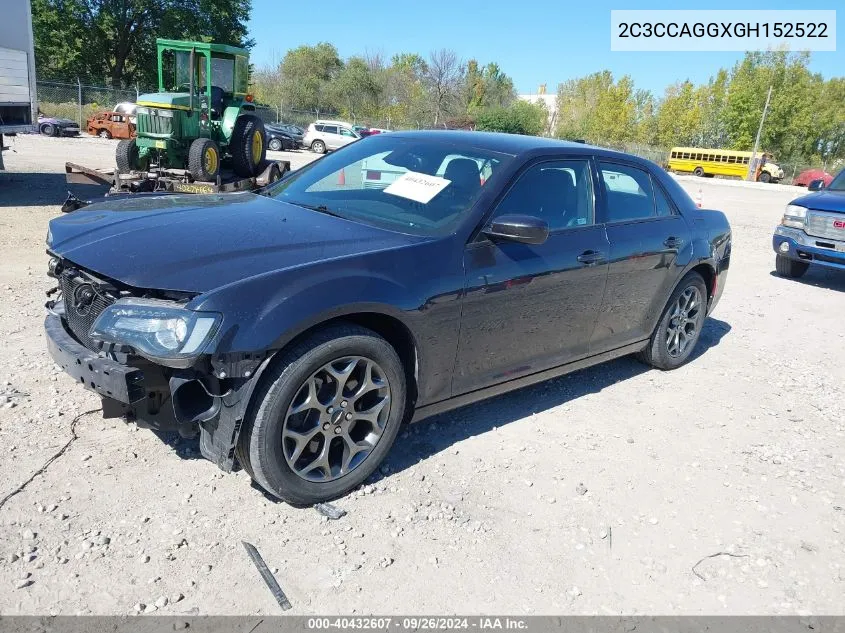 2C3CCAGGXGH152522 2016 Chrysler 300 S