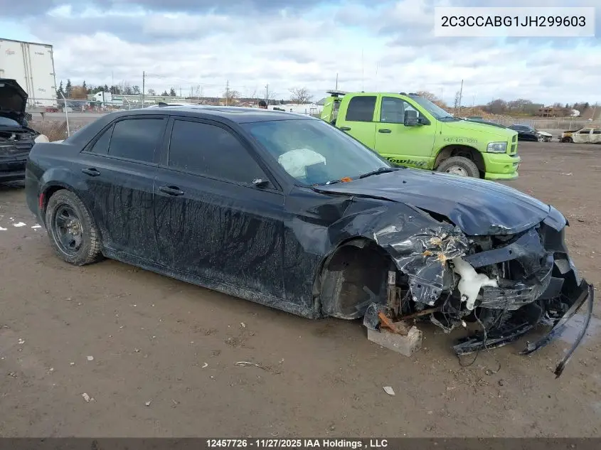 2C3CCABG1JH299603 2018 Chrysler 300 S
