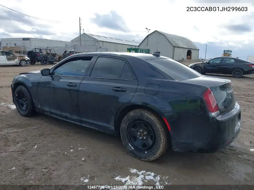 2C3CCABG1JH299603 2018 Chrysler 300 S