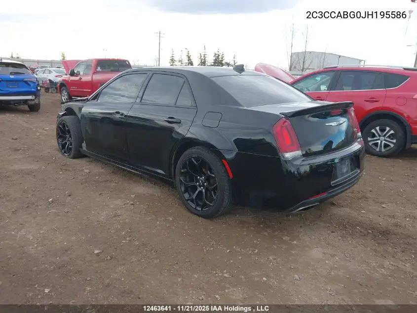 2C3CCABG0JH195586 2018 Chrysler 300 S