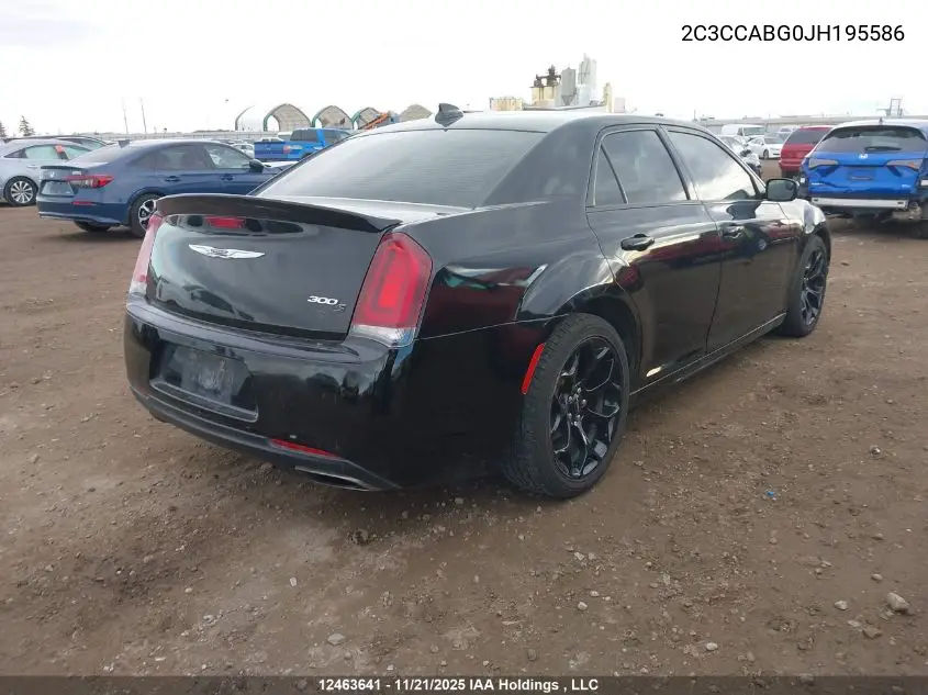 2C3CCABG0JH195586 2018 Chrysler 300 S
