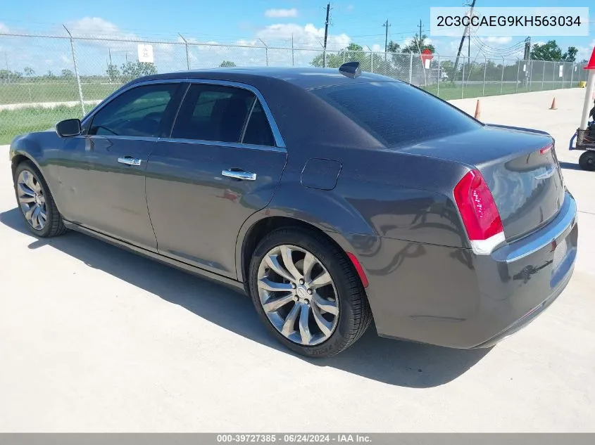 2C3CCAEG9KH563034 2019 Chrysler 300 Limited