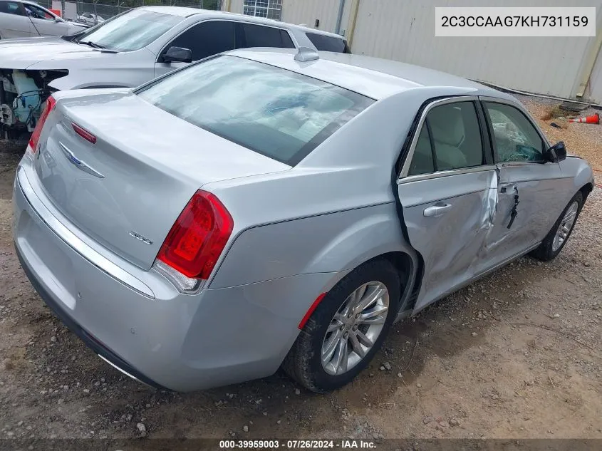 2C3CCAAG7KH731159 2019 Chrysler 300 Touring