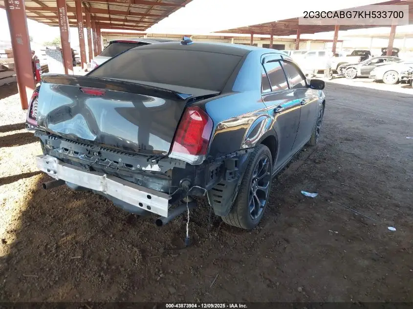2C3CCABG7KH533700 2019 Chrysler 300 300S