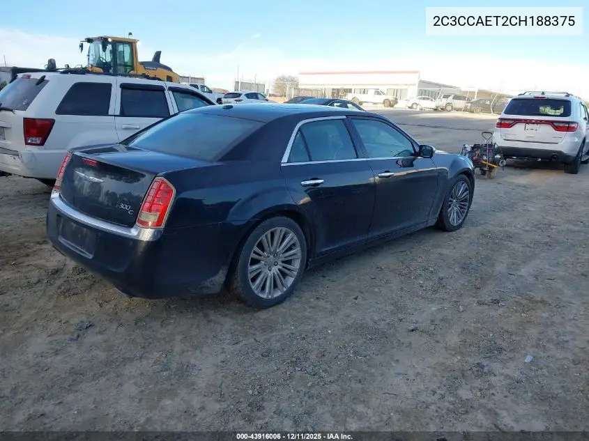 2C3CCAET2CH188375 2012 Chrysler 300C