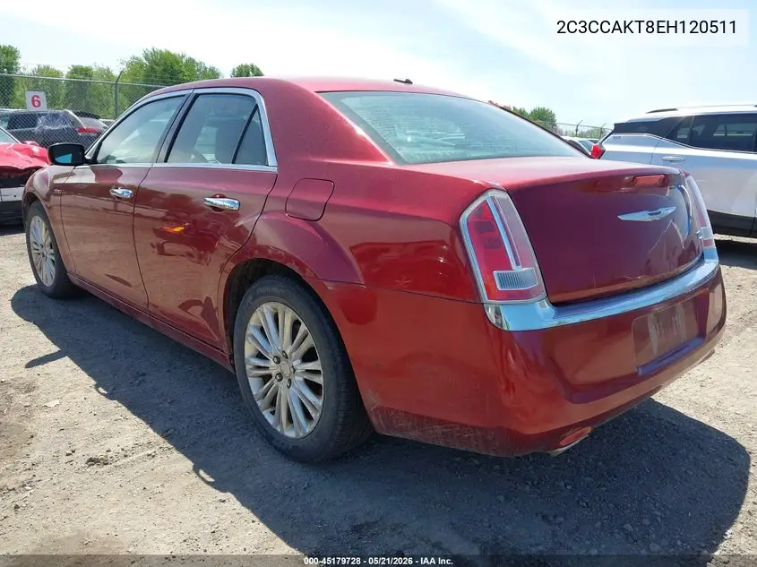 2014 Chrysler 300C Awd VIN: 2C3CCAKT8EH120511 Lot: 45179728