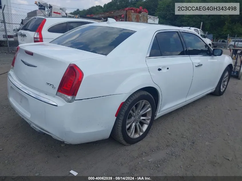 2C3CCAEG4GH343498 2016 Chrysler 300C