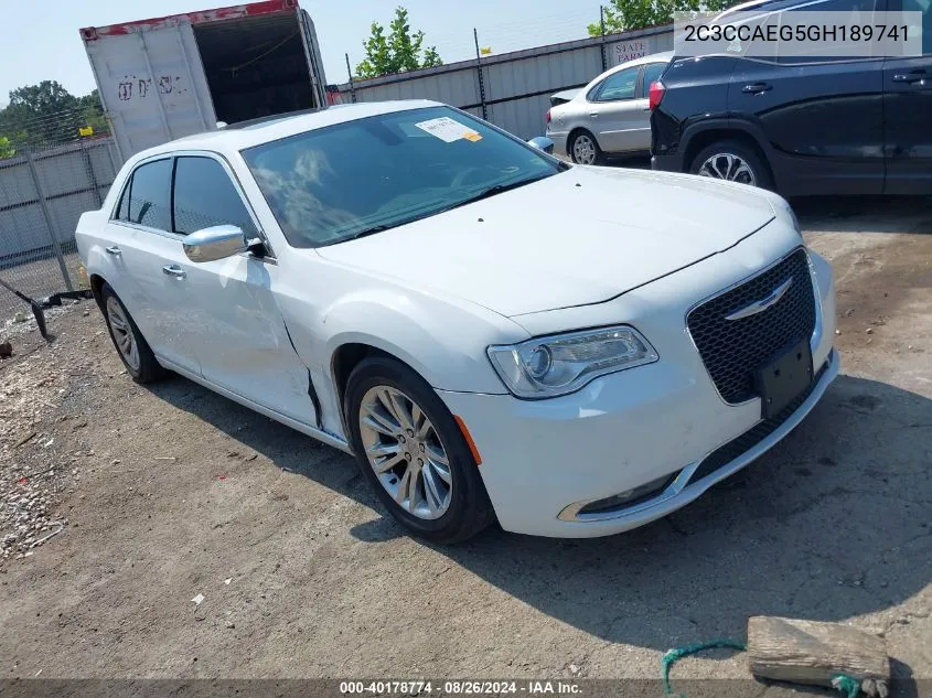 2C3CCAEG5GH189741 2016 Chrysler 300C