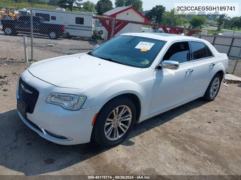 2C3CCAEG5GH189741 2016 Chrysler 300C