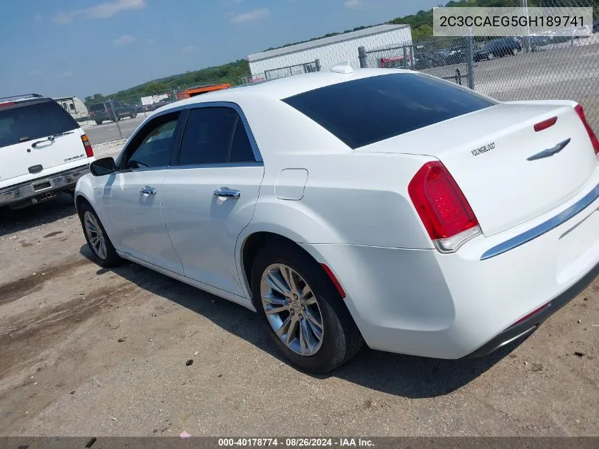 2C3CCAEG5GH189741 2016 Chrysler 300C