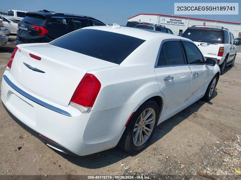 2C3CCAEG5GH189741 2016 Chrysler 300C