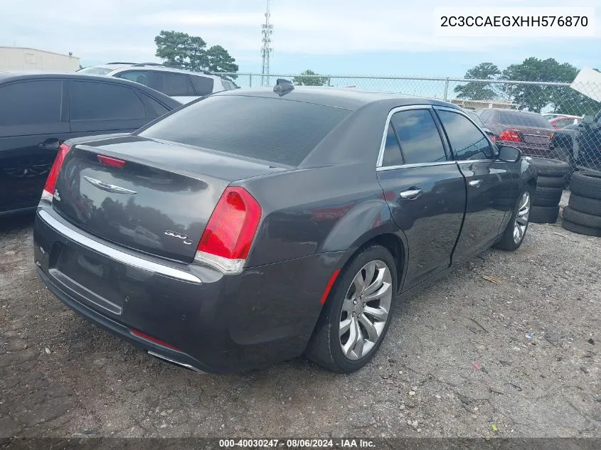 2C3CCAEGXHH576870 2017 Chrysler 300C