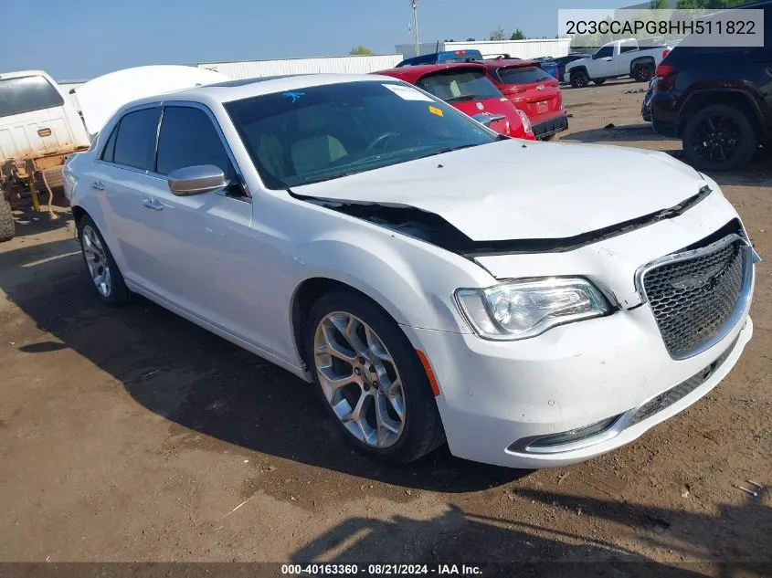 2C3CCAPG8HH511822 2017 Chrysler 300C Platinum