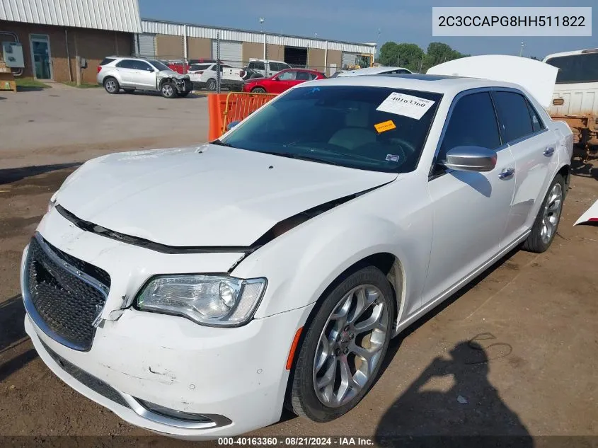 2C3CCAPG8HH511822 2017 Chrysler 300C Platinum