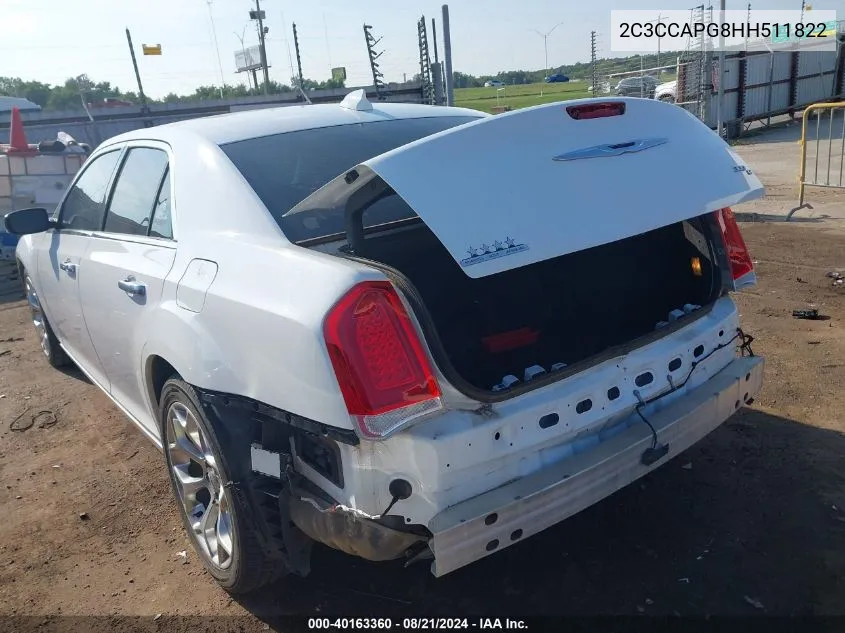 2C3CCAPG8HH511822 2017 Chrysler 300C Platinum