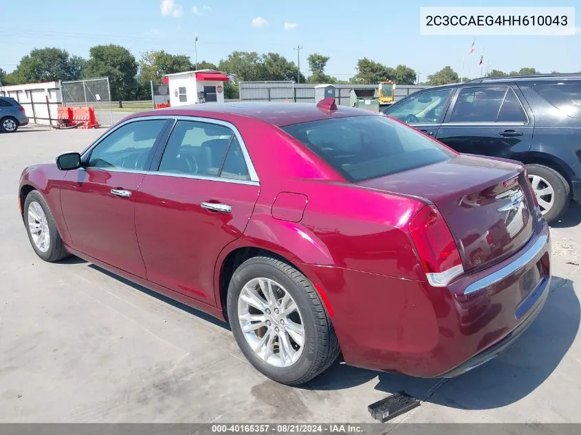 2C3CCAEG4HH610043 2017 Chrysler 300C