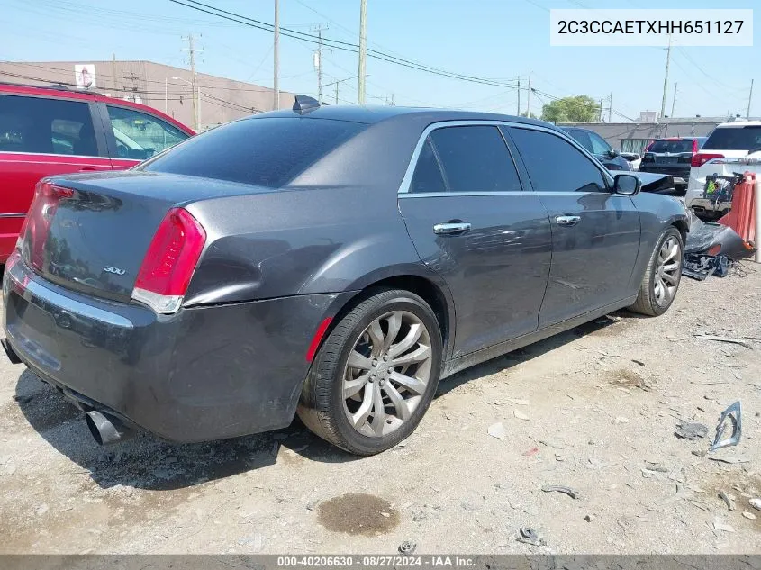 2C3CCAETXHH651127 2017 Chrysler 300C