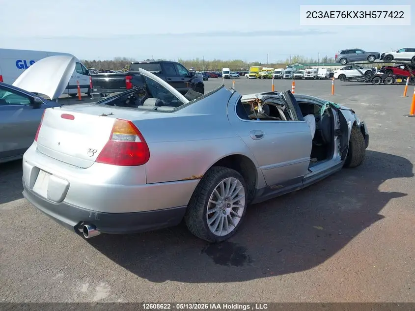 2003 Chrysler 300M Special VIN: 2C3AE76KX3H577422 Lot: 12608622