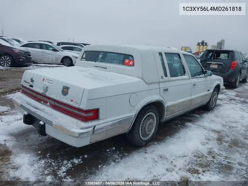 1991 Chrysler Imperial VIN: 1C3XY56L4MD261818 Lot: 12583457