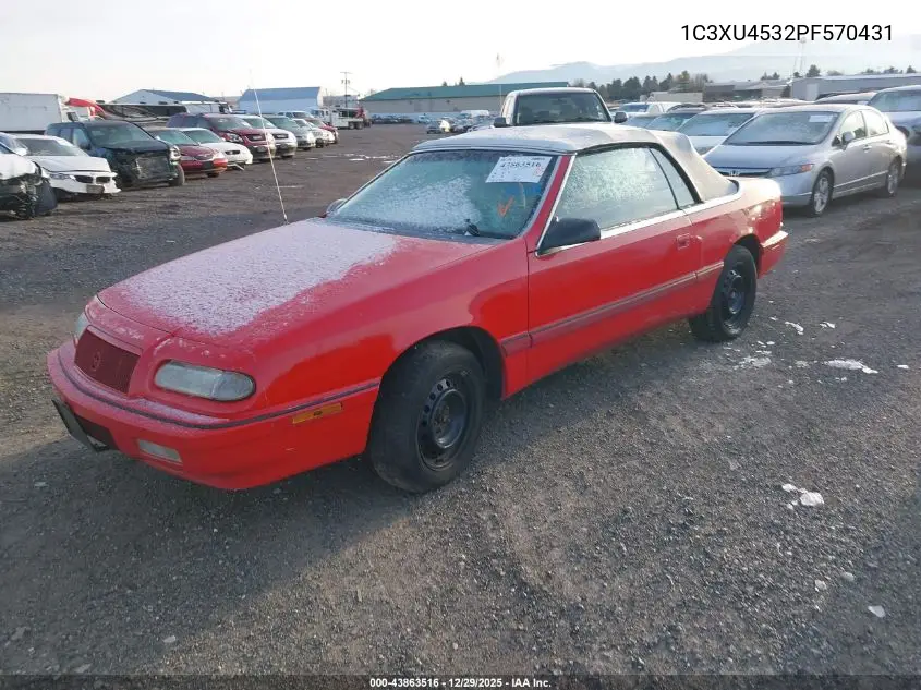 1C3XU4532PF570431 1993 Chrysler Lebaron