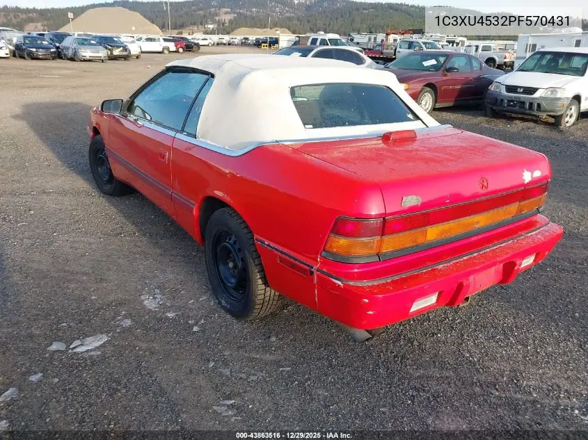 1C3XU4532PF570431 1993 Chrysler Lebaron