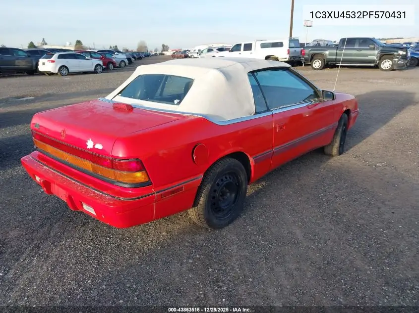 1C3XU4532PF570431 1993 Chrysler Lebaron