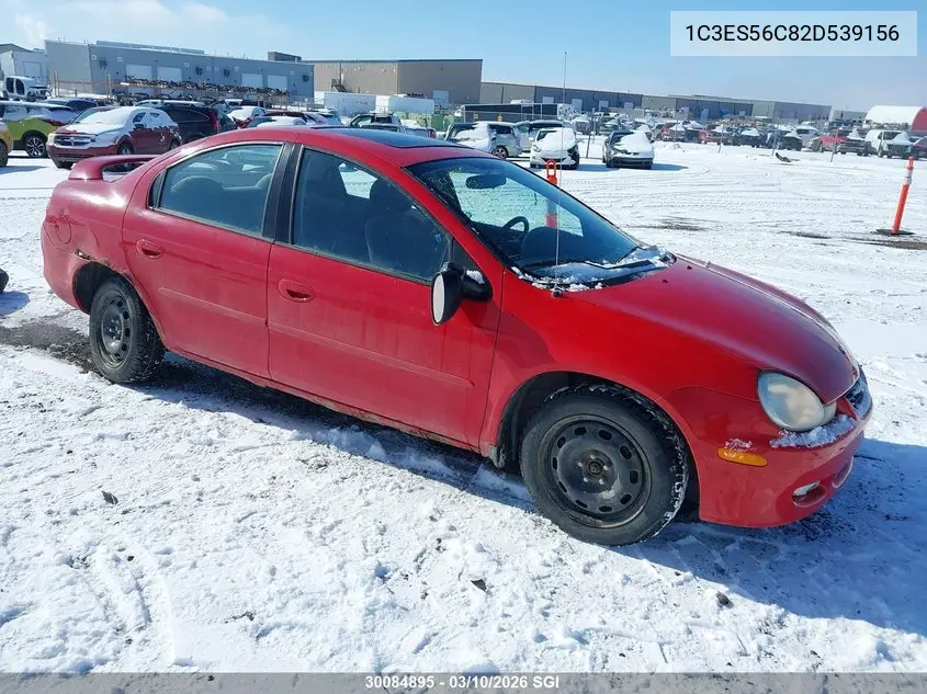 2002 Chrysler Neon Lx VIN: 1C3ES56C82D539156 Lot: 30084895