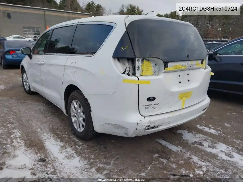 2C4RC1DG8HR510724 2017 Chrysler Pacifica Touring