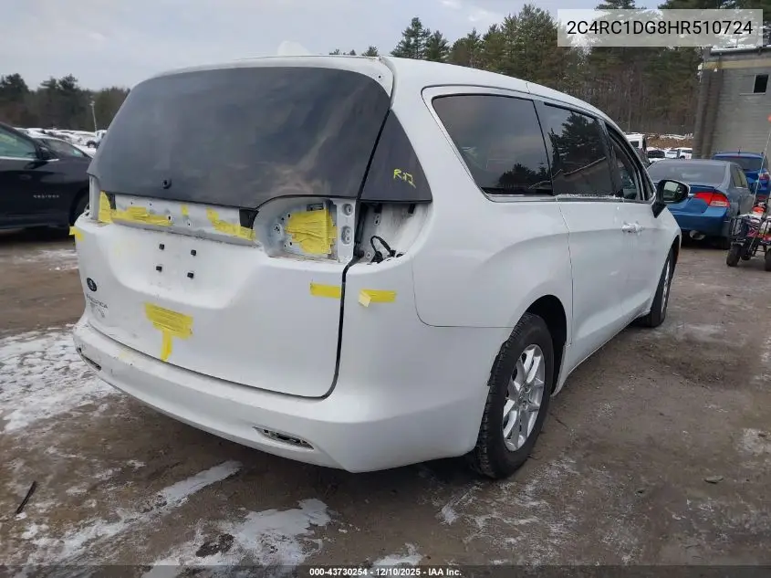2C4RC1DG8HR510724 2017 Chrysler Pacifica Touring