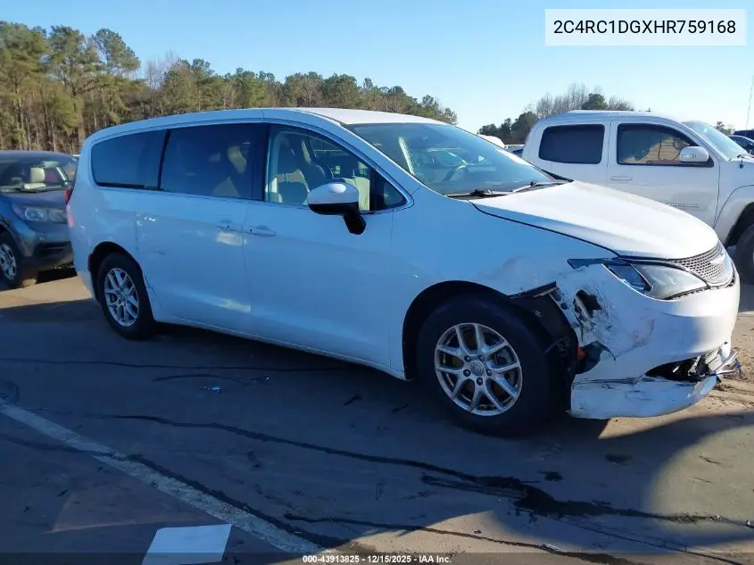2C4RC1DGXHR759168 2017 Chrysler Pacifica Touring