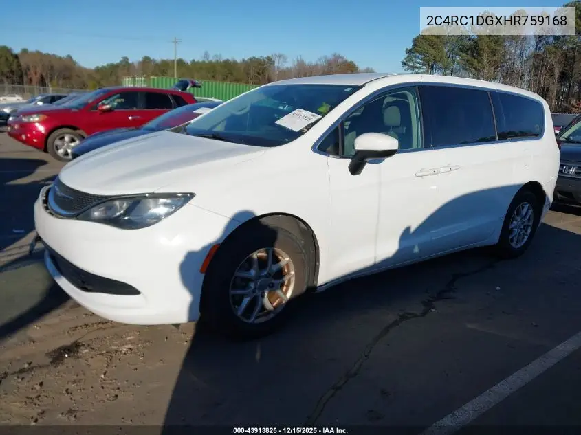 2C4RC1DGXHR759168 2017 Chrysler Pacifica Touring