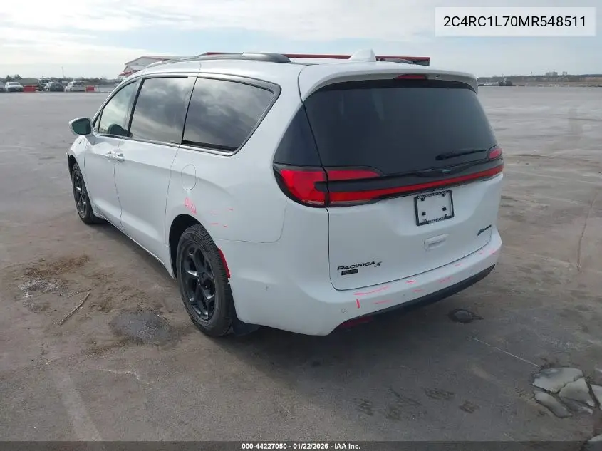 2C4RC1L70MR548511 2021 Chrysler Pacifica Hybrid Touring L