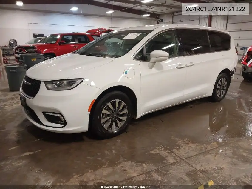 2C4RC1L74NR121222 2022 Chrysler Pacifica Hybrid Touring L