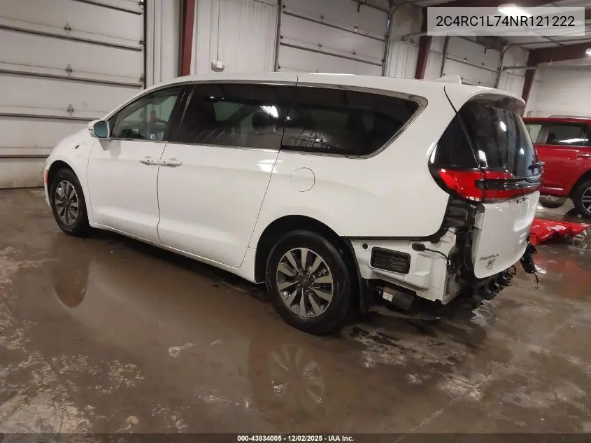 2C4RC1L74NR121222 2022 Chrysler Pacifica Hybrid Touring L