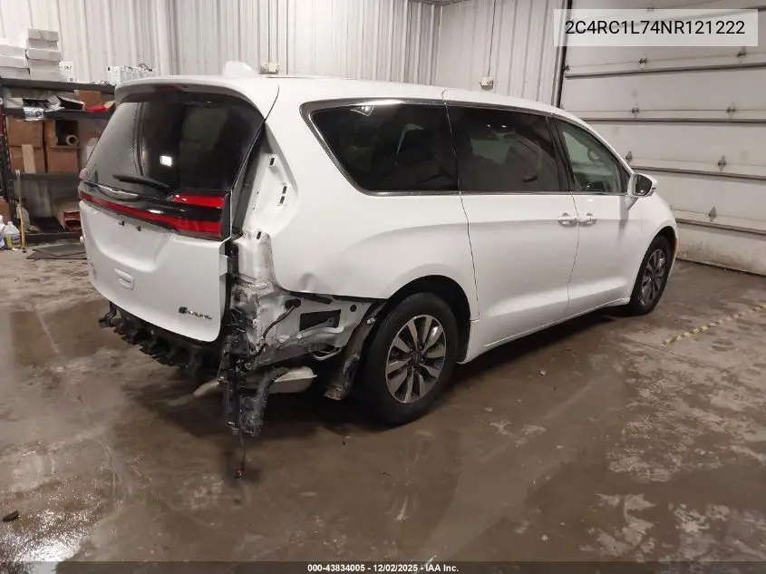 2C4RC1L74NR121222 2022 Chrysler Pacifica Hybrid Touring L