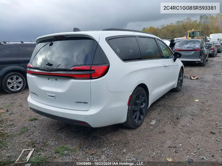 2C4RC1GG8SR593381 2025 Chrysler Pacifica Limited