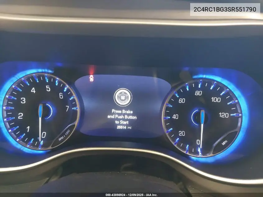 2C4RC1BG3SR551790 2025 Chrysler Pacifica Select