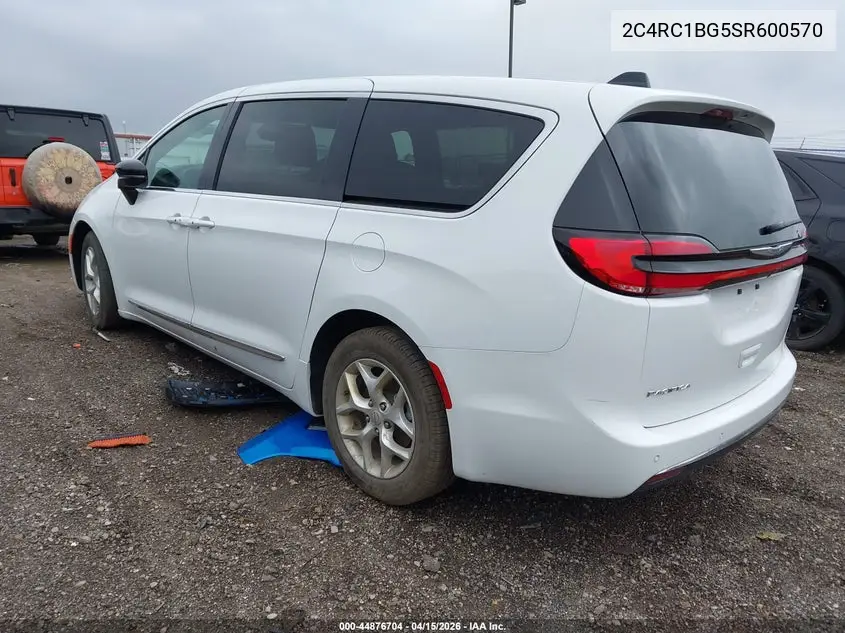 2C4RC1BG5SR600570 2025 Chrysler Pacifica Select