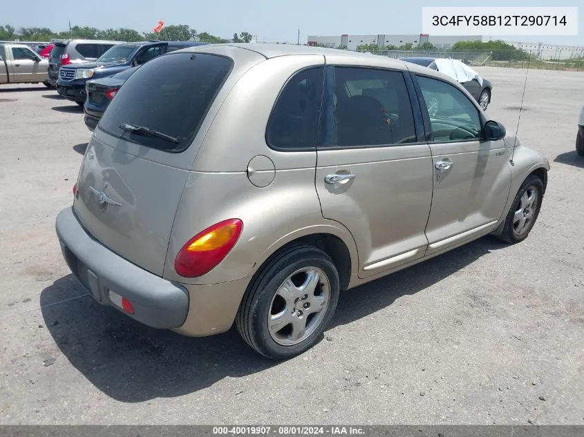 2002 Chrysler Pt Cruiser Touring VIN: 3C4FY58B12T290714 Lot: 40019907