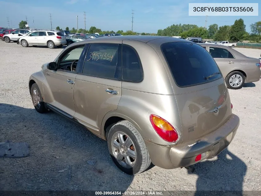 2003 Chrysler Pt Cruiser Limited VIN: 3C8FY68B03T535606 Lot: 39954354