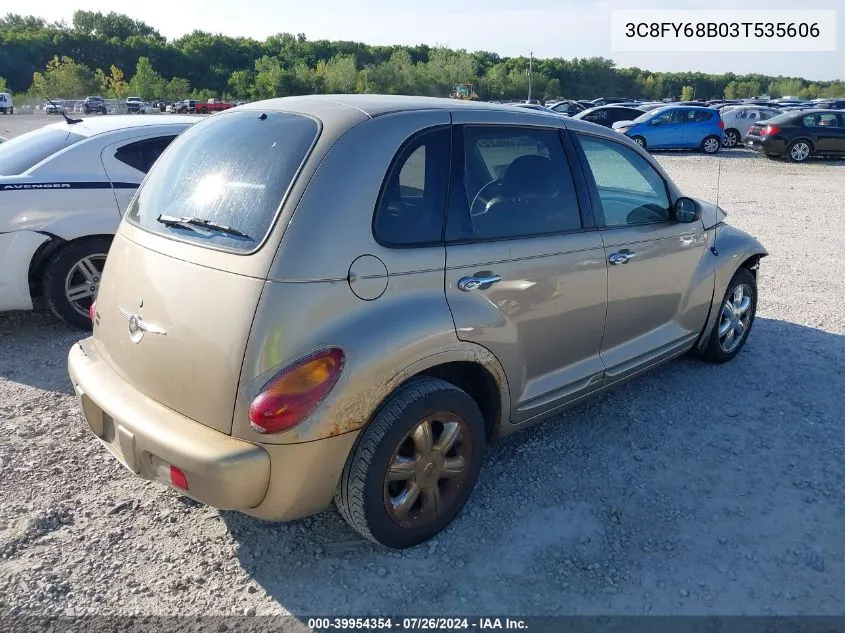 2003 Chrysler Pt Cruiser Limited VIN: 3C8FY68B03T535606 Lot: 39954354