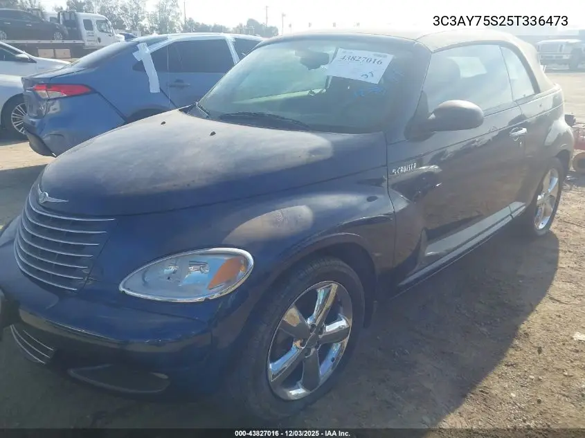 3C3AY75S25T336473 2005 Chrysler Pt Cruiser Gt