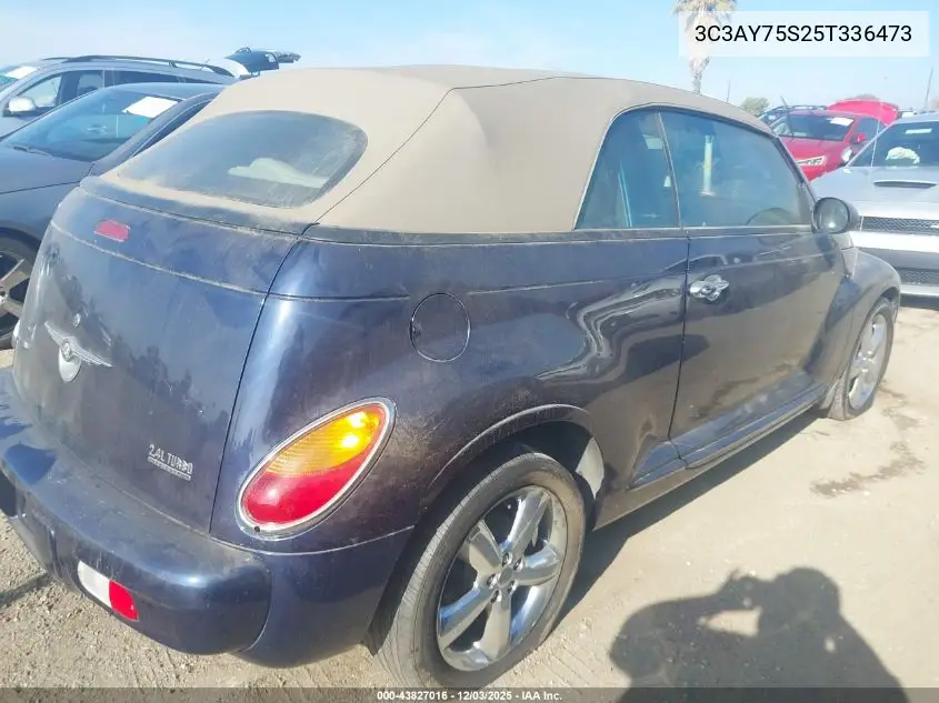 3C3AY75S25T336473 2005 Chrysler Pt Cruiser Gt