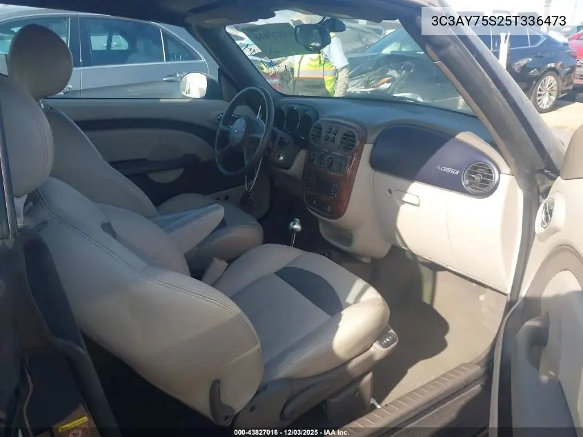 3C3AY75S25T336473 2005 Chrysler Pt Cruiser Gt