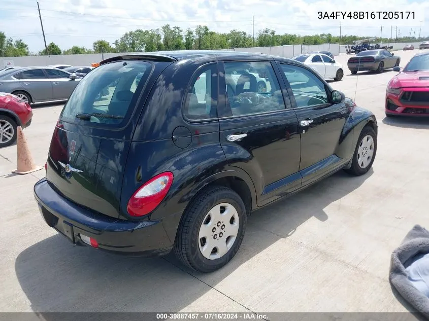 3A4FY48B16T205171 2006 Chrysler Pt Cruiser