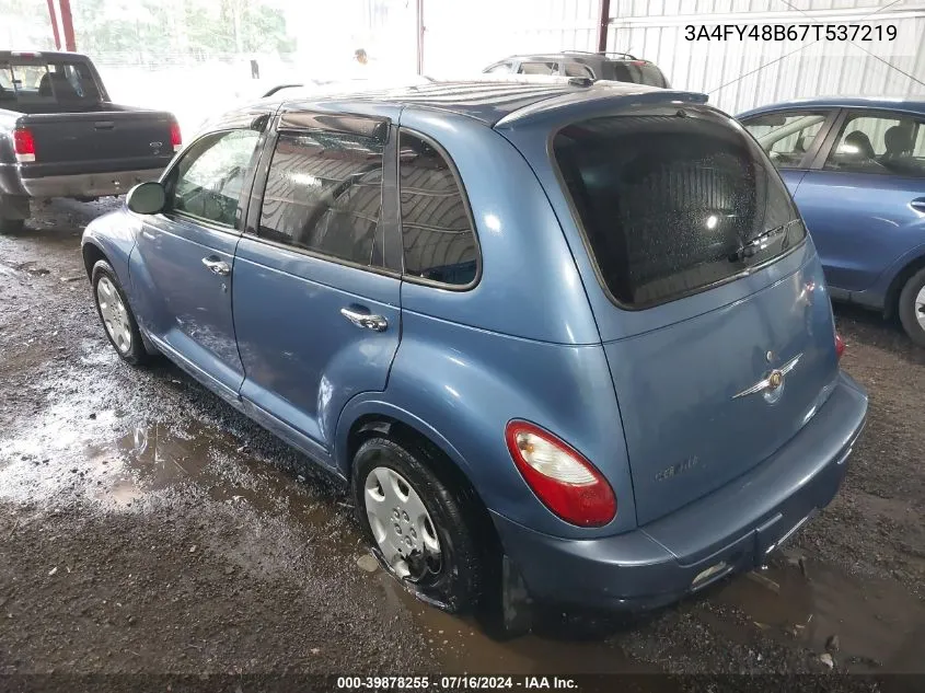 2007 Chrysler Pt Cruiser VIN: 3A4FY48B67T537219 Lot: 39878255