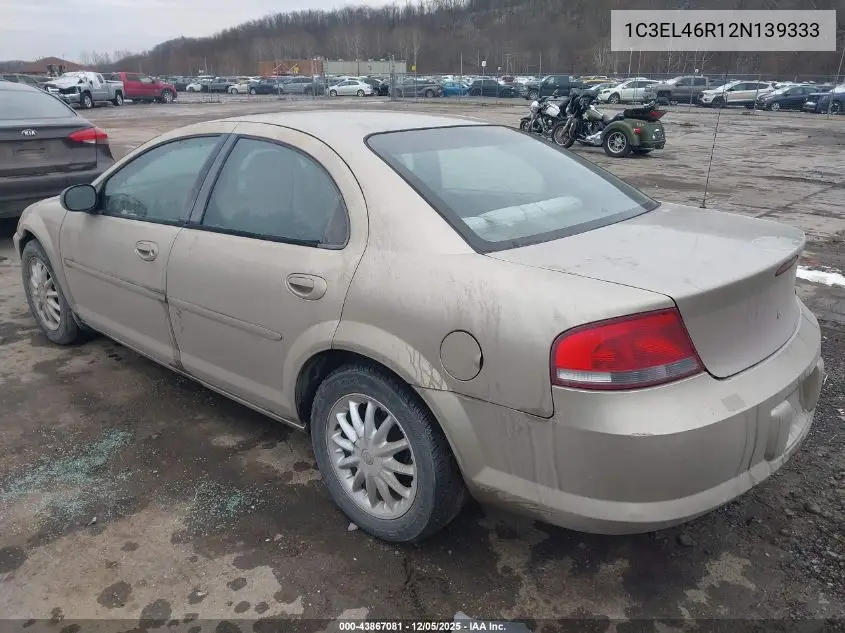 1C3EL46R12N139333 2002 Chrysler Sebring Lx/Lx Plus
