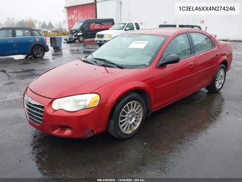 1C3EL46XX4N274246 2004 Chrysler Sebring Lx