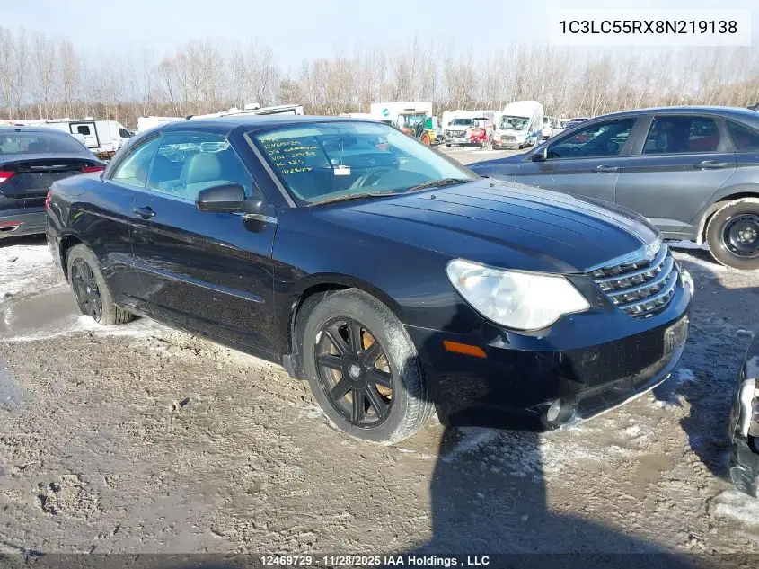 1C3LC55RX8N219138 2008 Chrysler Sebring Touring